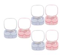 DEARMAMY 6 Juegos Estuche para Lentes de Contacto Estuche de anteojos portátil para Lentes Conveniente de contactos Conveniente Soporte de os Vidrio