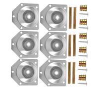 DEARMAMY 6 Juegos Extensores y Conectores de Patas para Muebles Patas Ajustables de Metal con Arandelas para Sofá Mesa y Silla Soporte para Montaje y Elevación de Muebles