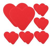 DEARMAMY 6 Pares Pegatizas Sin Deslizamiento En Forma De Corazón Peques De Pies Tacones Altos De Relleno Suelto Para Insertos De Zapato Almo