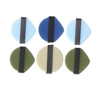 DEARMAMY 6 Piezas Borlas de Maquillaje Esponjas para Polvos Faciales Aplicadores de Maquillaje Facial Uso Diario