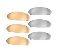 DEARMAMY 6 Piezas Clips Ovalados de Metal Francés para Mujer Horquillas Duraderas para Cabello Grueso Diseño Elegante para Eventos Formales y Diario