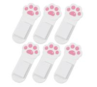 DEARMAMY 6 piezas Elevadores de Tapa de Inodoro con Adhesivo Diseño Pata de Gato Fácil Instalación Accesorios para Baño Higiénicos y Convenientes para Familias