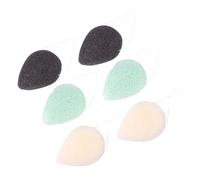 DEARMAMY 6 piezas Esponjas de Limpieza Facial Puff Desmaquillante Natural para Exfoliación y Control de Aceite para Tipo Aleatorios Color Aleatorio Color Aleatorio