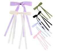 DEARMAMY 6 Piezas horquilla de lazo quebrar azul pasador pinzas para el cabello de las mujeres Cinta para el pelo largo diminuto pasador de pelo con lazo pasadores de pelo para niñas Metal