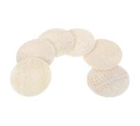 DEARMAMY 6 Piezas Limpiador de Lufa Esponjas Redondas Rostro de Esponjas Exfoliantes Suaves para Lavado Corporal
