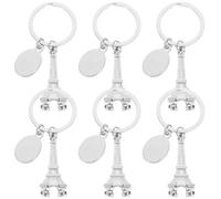 DEARMAMY 6 piezas Llaveros Colgantes Torre Eiffel Delicados y Funcionales Diseño Artesanal Resistente para Llaves y Bolsos Souvenir Decorativo Práctico
