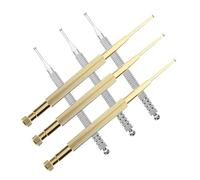 DEARMAMY 6 Sondas de Auricular de Inoxidable y Cobre, Bolígrafo Sonda para Oído, Herramienta de Masaje Facial y Reflexología, 6 Piezas para Terapia de Puntos de Presión