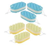 DEARMAMY 6piezas Esponjas De Baño Para Ducha Exfoliantes Corporales De Lufa Pack De Esponjas Para Baño De De Panal Para Ducha y Limpieza Corporal