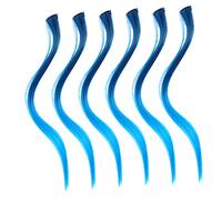 DEARMAMY 6piezas Extensiones De Cabello Postizo De Larga Sintéticas Suaves Para Mujeres y Niñas Para Fiestas