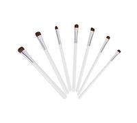 DEARMAMY 7piezas Brochas Maquillaje Ojos Pelo Sintético Suave Pinceles Cosméticos Multiusos Para Sombra y Labios Limpieza Fácil Kit Profesional Para Belleza Precisa