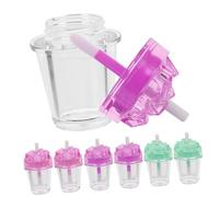 DEARMAMY 7piezas Kit De Brillo Labial Vacío Tubos De Brillo Labial Varita Para Pequeñas