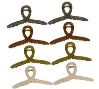 DEARMAMY 8 Piezas Clip De Tiburón Grande Color Jelló Cabello Pinzas De Garra Jumbo Para Mujeres Para Maquillaje y Ejercicio Accesorios Cabello Para Grueso