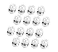 DEARMAMY 8pares Joyas de Boda de Perlas de Pendientes de Clip Magnéticos para Mujer de Doble Cara sin Perforar Accesorios de Perlas Magnéticas para Decorar el Velo de Novia