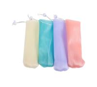 DEARMAMY 8piezas Bolsa De Malla Gruesa Para Jabón Bolsa De Burbujas Para Ducha Incluye Funda Para Jabón De Baño Para Uso Facial y Corporal