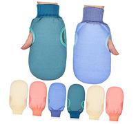 DEARMAMY 8piezas Guantes Exfoliantes Para Ducha Guante Exfoliante Corporal De Unidades Para Baño y Limpieza De Ducha Para Mujeres y Hombres