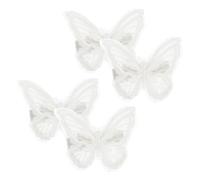 DEARMAMY 9 Pares Pinza Para El Pelo Con Bordada Boda Bows Clips Apliques De Arco Cordón Clip Bordado Vistoso Pequeña Chicas Hierro