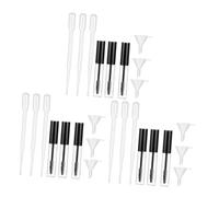 DEARMAMY 9juego Tubo de Rímel Vacío Transparente para DIY con Embudo y Gotero para Contenedor de Aceite de Crecimiento de Pestañas