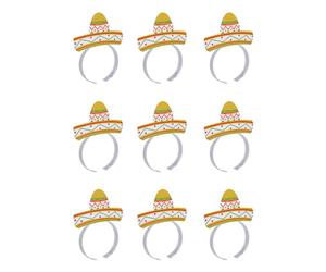 DEARMAMY 9piezas Diadema Duradera Aros Festivos Tocado Para Fiesta Del Cinco De Mayo Para y Familiares