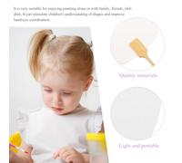 DEARMAMY Abanicos Blancos para Pintar DIY 2 Piezas Abanicos de Grafiti Materiales para Dibujo para Manualidades Creativas Color Aleatorio Color Aleatorio