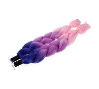 DEARMAMY Accesorios para Casco de Motocicleta 2 Coletas Trenzadas Desmontables Azul, Morado y Rosa, Ligeras y Compatibles Cascos de Moto, Bici Eléctrica y Esquí para Decoración y Estilo