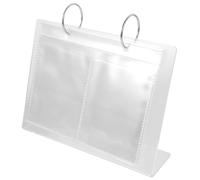 DEARMAMY Álbum expositor para pegatinas de uñas 68 piezas, tamaño 4 pulgadas, con páginas transparentes, portátil y compacto para organizar y exhibir pegatinas de nail art