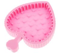 DEARMAMY Almohadilla De Silicona Para Fregar Brocha De Maquillaje Limpiador Belleza Conformado Real Cepillo De Rímel Profesional Almohadillas Estera Rosa Gel De Sílice