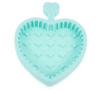 DEARMAMY Almohadilla de silicona para fregar limpiador limpieza conformado alfombra cepillo almohadilla depuradora de brochas de maquillaje gel de sílice Light Green