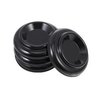 DEARMAMY Almohadillas para Pies de Piano Abs Antideslizantes Negras 4 Piezas, Protectores Antigolpes para Suelo de Madera, Tapetes Duraderos para Piano Vertical y Muebles