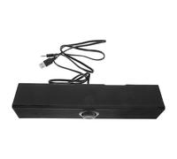 DEARMAMY Altavoces Barra de Sonido Negra para PC Diseño de Doble Altavoz y Subwoofer Incorporado de Material PC para Computadora Portátil y Escritorio