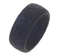 DEARMAMY Anillo de Silicona Flexible para Hombre, Anillo Deportivo Talla 8 Textura de Escamas, Color Azul Brillante, Accesorio de Fitness Cómodo para Ejercicios al Aire Libre