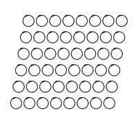 DEARMAMY Anillos de Encuadernación Metálicos Negros 25 MM 120 Piezas para Hojas Sueltas Clips de Sujeción Resistentes para Oficina y Manualidades Organizador Portátil para Carpetas y