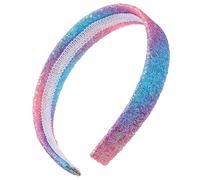 DEARMAMY Aro de la cabeza de color Brillantina lentejuela vistoso colores Brillar para diademas decoración diadema de niñas Prendas de cabeza diadema femenina con purpurina cuero artificial