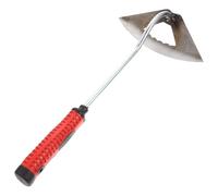 DEARMAMY Azada de Mano para Jardinería, Azada Portátil de Mano, Acero Inoxidable y Plástico, Rojo, Agarre Cómodo, Diseño Ligero, para Deshierbar y Cultivar Flores y Plántulas de