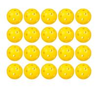 DEARMAMY Balones de Golf de Práctica Huecas de Plástico Amarillo, 48 Unidades para Entrenamiento Interior y Exterior, Bolas de Hoyo Ligeras y Portátiles para Mejorar Precisión y Juego