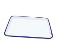 DEARMAMY Bandeja De Horno De Esmaltado Multiusos Para Hornear y Servir Para Pizzas y Tartas Compatible Horno y Refrigerador Fácil De Limpiar y Almacenar