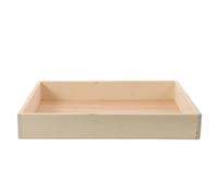 DEARMAMY Bandeja de Jardín Zen Japonés de Madera Natural 40x30x6 Cm para Accesorios de Meditación y Arena, Mini Bandeja de Escritorio Portátil para Decoración y Relajación Hogar