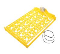 DEARMAMY Bandeja Giratoria Automática de Huevos de Gallina, Pato y Codorniz, 24 Huevos, Plástico Resistente, Parte de Pollos para Uso Doméstico