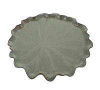 DEARMAMY Bandeja para Macetas Lotus Leaf Base para Bonsái Y Suculentas Plato para Maceteros De Balcón Bandeja De Jardinería Reutilizable 9.44 X 9.44 X 0.98 in para Interior Y Exterior