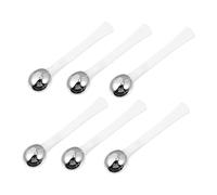 DEARMAMY Barra de Crema para Ojos Metálica 6 Piezas Juego Masajeador Facial Contorno de Ojos Absorción Antiojeras Reducción de Hinchazón Cuidado Diario para Uso Doméstico