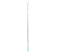 DEARMAMY Barra de Ropa Extensible de Acero Inoxidable 130 CM Gancho en U Pértiga de Alcance Práctica para Colgar Ropa en Armario Soporte Resistente para Organización Doméstica