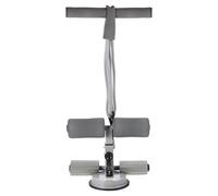 DEARMAMY Barra para Abdominales con Ventosas Mejoradas, Asistencia para Abdominales con Bandas de Resistencia, Equipo de Fitness Gris Compacto para Entrenamiento en Casa y Tonificación