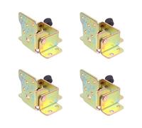 DEARMAMY Bisagras Plegables de Hierro 90° Freno Autoblocante para Patas de Mesa y Muebles Juego de 4 Piezas Soporte Resistente para Espacio Pequeño y Uso Doméstico