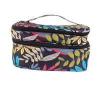 DEARMAMY Bolsa De Almacenamiento De Cosméticos Organizador Portátil para Esmaltes De Uñas Compartimentos De Doble Capa para Viajes y Maquillaje