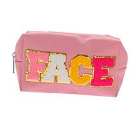 DEARMAMY Bolsa de Cosméticos de Gran Capacidad Bolsa de Maquillaje Decorativa PU de Maquillaje para Viaje Organizadora de Cosméticos Portátil para Mujeres