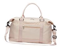 DEARMAMY Bolsa De Viaje Para Niñas Bolso De Mano Para Mujer De Viaje Neceser Colgante Bolsas De Gimnasio Para Mujeres Bolsas Bolsa Deportiva Mochila Para Mujer Señoras Muletón Beige Nylon