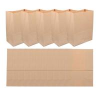 DEARMAMY Bolsa Organizadora de Papel Kraft Lavable 20 Unidades Tamaño 16 para Frutas y Verduras, Bolsas de Papel para Alimentos Reutilizables, Almacenamiento Práctico para Cocina