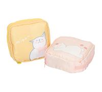 DEARMAMY Bolsa Para Compresas Higiénicas Grandes Asas, 2 Unidades, Lavable y Portátil, Almacenamiento Para Compresas Menstruales y Tampones, Uso Diario Para Mujer, Diseño Adorable, Práctica y Duradera