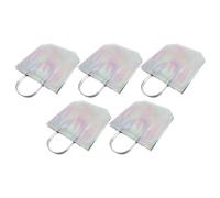 DEARMAMY Bolsas de Obsequio Reutilizables 5 Piezas 35x23 Cm Bolsa de Supermercado Resistente al Agua Multifuncional para Alimentos Compras y Viaje