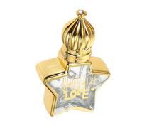 DEARMAMY Botella de Vidrio para Aceite Esencial con Rodillo Forma de Estrella Botella Pequeña para Perfume Recargable Frasco Portátil Anti-fugas para Aceite Tamanu y Aromaterapia