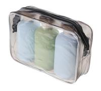 DEARMAMY Botellas de Viaje Rellenables de 200 Ml, Pack de 3 Botellas Exprimibles (2 en Tonos Neutros y 1 Verde Aguacate), Plástico sin Fugas para Champú, Loción y Acondicionador, Kit